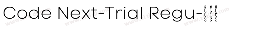 Code Next-Trial Regu字体转换